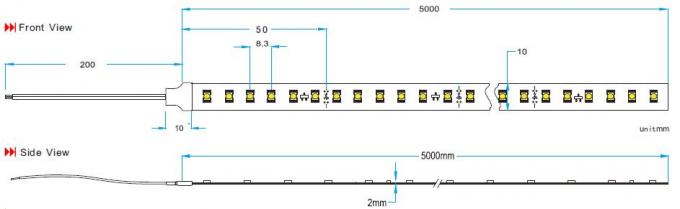 3528 Constant Current IC conduisant des mètres de longueur courue continue des lumières de bande de LED 10 - 15 0
