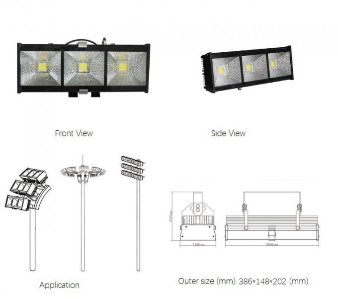90w lumières d'inondation extérieures de la puissance élevée LED pour l'éclairage élevé de pelouse ou de pont de Polonais 1