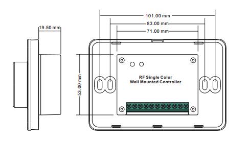 Rhéostat rotatoire de la mode 3V rf LED avec le commutateur et les fonctions d'obscurcissement douces d'éclat 9