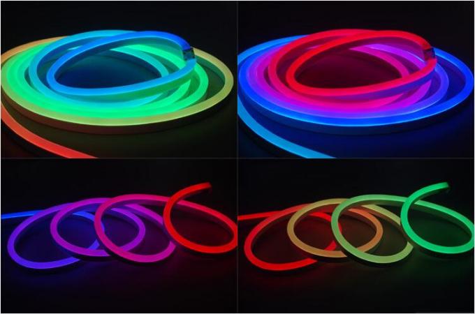 Lumières au néon de corde de DMX512 Digital LED, résistant UV au néon Bendable de LED Flex Light 3