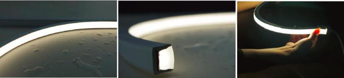 Lampe au néon sous-marine de bande de LED, PVC blanc en ivoire UV de Mini Size Neon Tape Light anti- 3