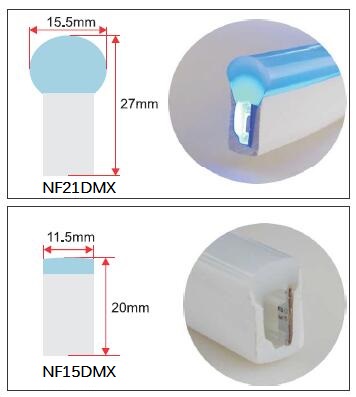 les lumières de bande au néon accessibles de 24V 5050 RVB DMX LED 8 pixels/mètre d'IP68 imperméabilisent 2