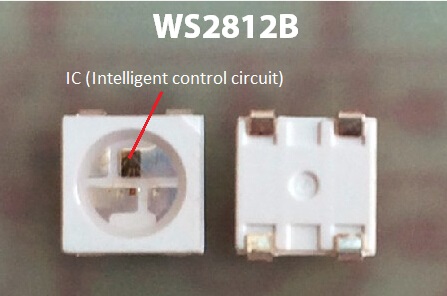 Pixels accessibles de lumières de bande de 5VDC WS2812B Digital LED 30/M et 30 LED/M 2