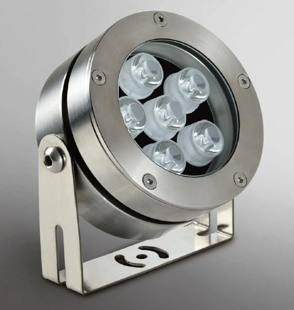 La fontaine LED d'eau du fond de 24VDC 1*2W allume des matériaux d'acier inoxydable du SUS 316 0